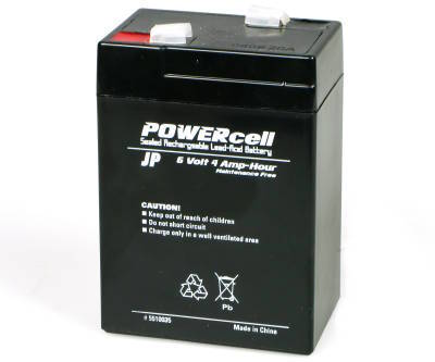 6V 4Ah Powercell Gel Battery