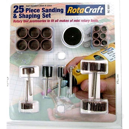 RotaCraft 25pc Sanding and Shaping Set