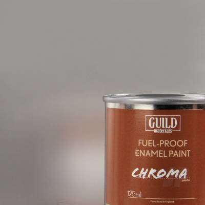 Gloss Silver 125ml Tin Chroma Enamel Fuelproof Paint