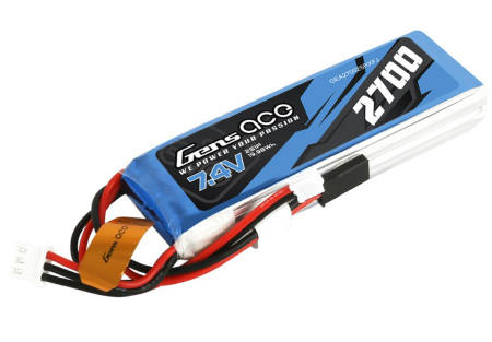 Gens Ace Li-Po 2S 7.4V 2700mAh with Futaba Connector suits T6J and 12FG TX