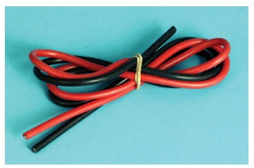 Silicone Wire Black & Red 16AWG 500mm length