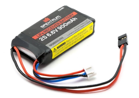 Spektrum 900mAh 2S 6.6V Li-Fe Receiver Battery