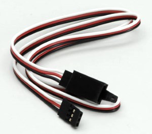 500mm Futaba Extension Lead Std Wire with Clip
