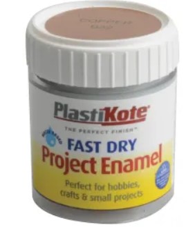 Copper Enamel Paint 59ml B32 Fast Dry PlastiKote