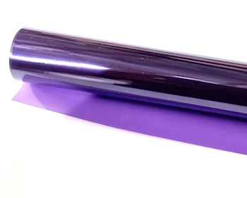 Transparent Dark Purple Iron On Covering 2 Meters