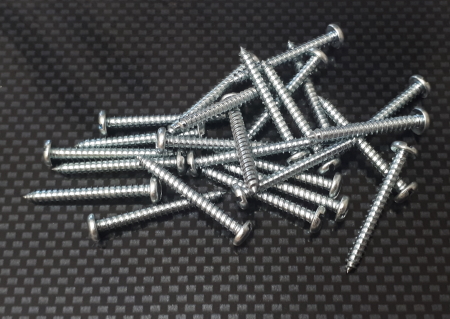 2.9 x 25mm Slotted Self Tapping Screw Pk24