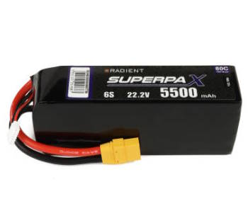 Radient LiPo 6S 5500mAh 22.2V 80C XT90