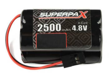 Radient NiMH 4.8V 2500mAh AA Square Receiver Battery