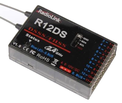 RadioLink R12DS 2.4GHz 12-Channel Receiver