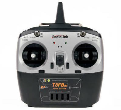 RadioLink T8FB 2.4GHz 8-Channel Transmitter with Bluetooth and 2x R8EF Receivers
