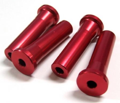 Standoff 50mm Pk4 5mm Hole Red