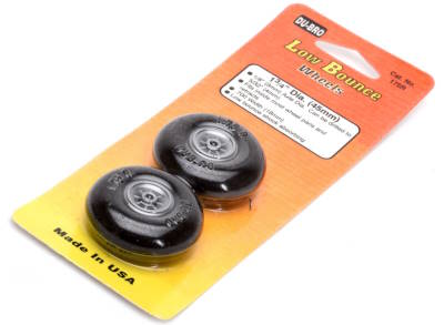 Dubro 1-3/4in 45mm Wheels with Smooth Tyres Pair