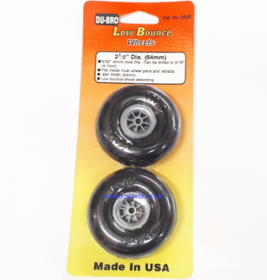 Dubro Smooth Low Bounce Wheels 2.5in 64mm
