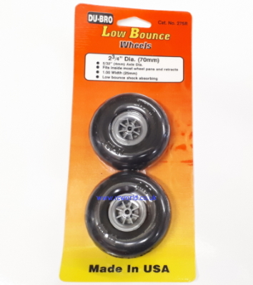 Dubro Smooth Low Bounce Wheels 2.75in 70mm