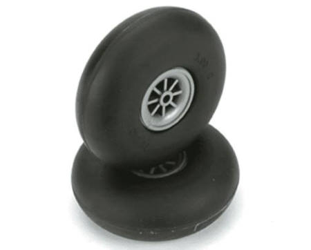 Dubro 3in 76mm Smooth Low Bounce Wheels