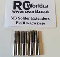 RC Worlds M3 Solder Extender Pk10
