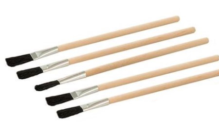 Glue Brushes with Wooden Handle Pk5